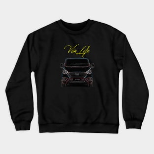 Van Life, Van Man Driver Front & Rear Crewneck Sweatshirt